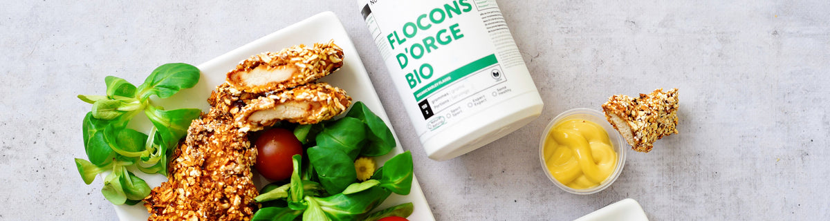 chicken tenders aux flocons d'orge