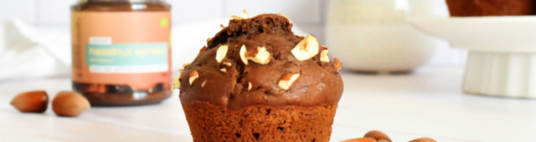 Muffins à la pâte à tartiner