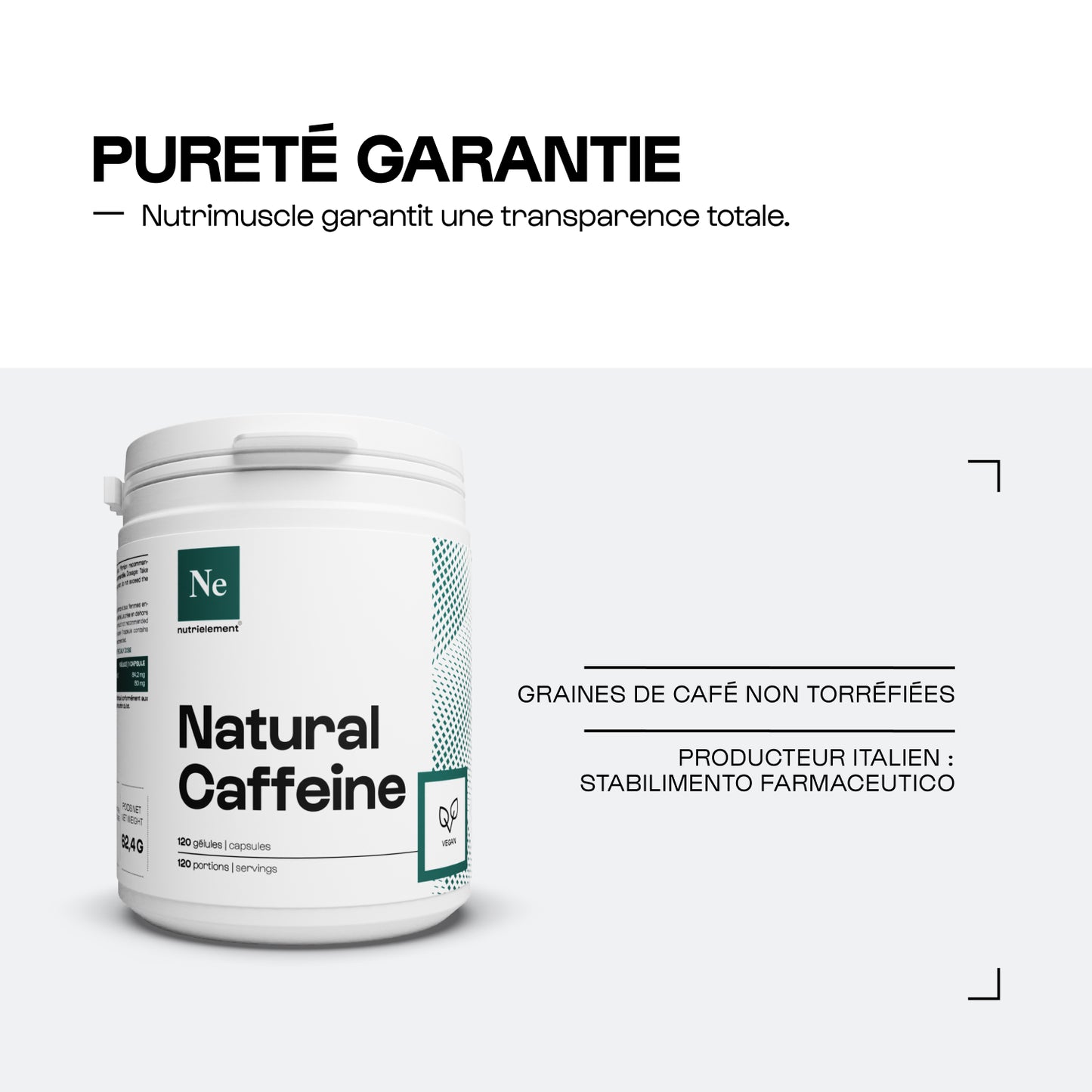 Caféine natural en cápsulas
