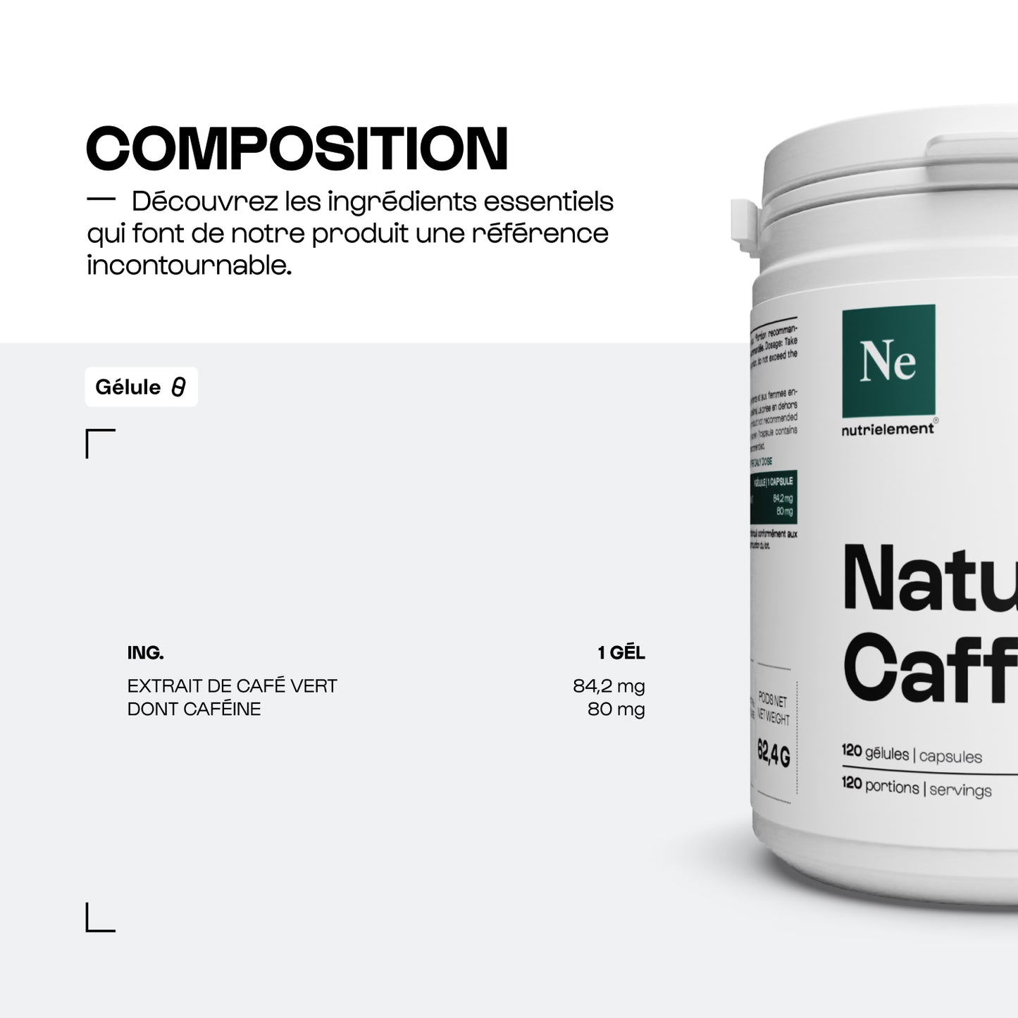 Caféine natural en cápsulas