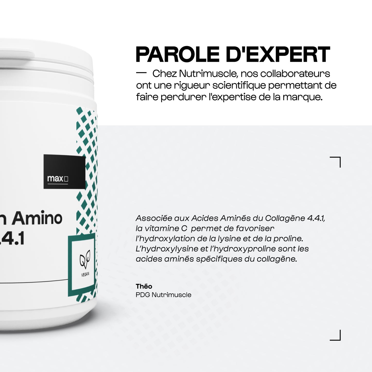 Un aminoácidos de colágeno 4.4.1 en polvo