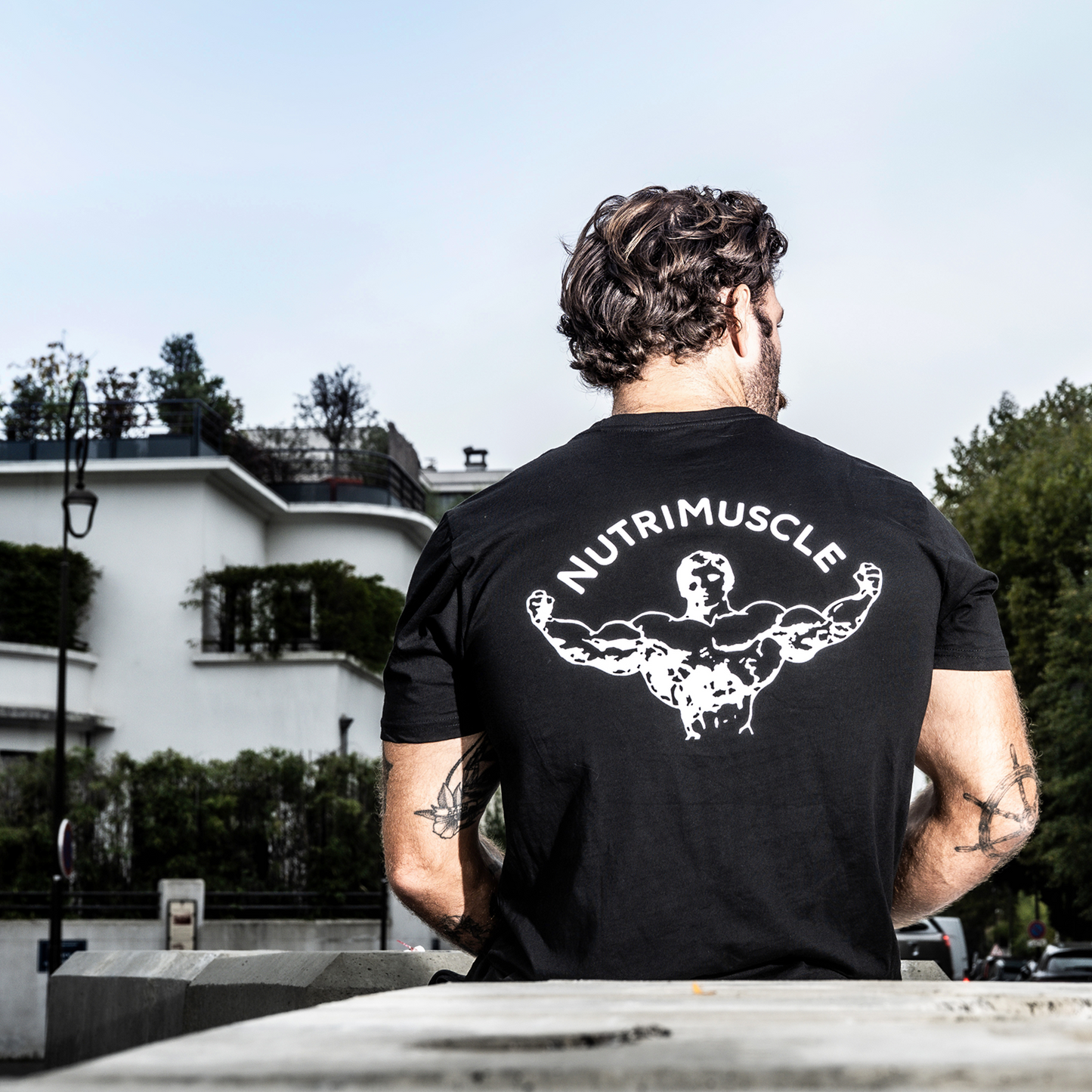 Camiseta negra nutrimuscle