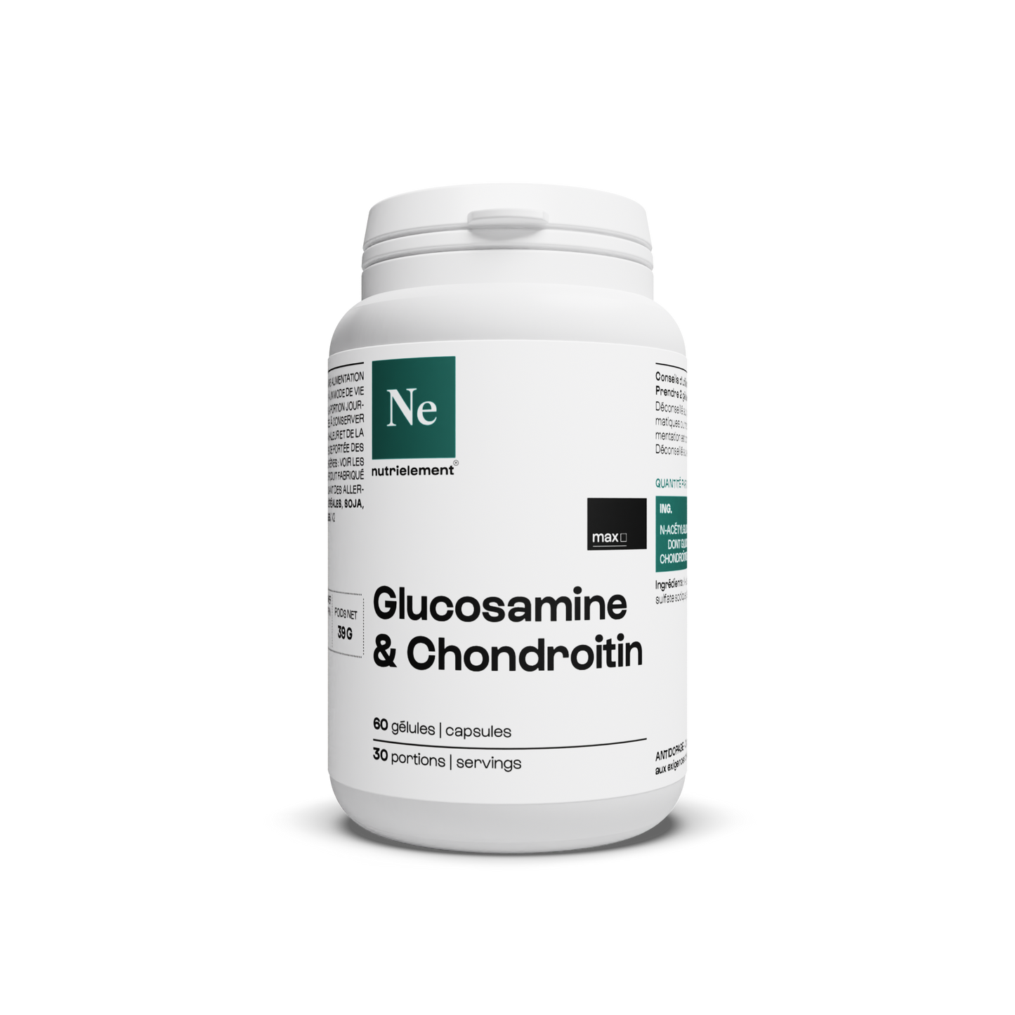 Mezclar glucosamina + condroitina en cápsulas