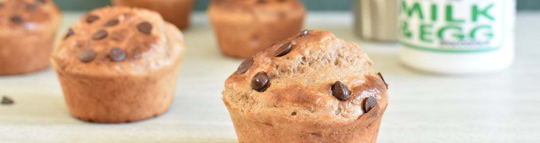 Recette : muffins protéinés aux pépites de chocolat