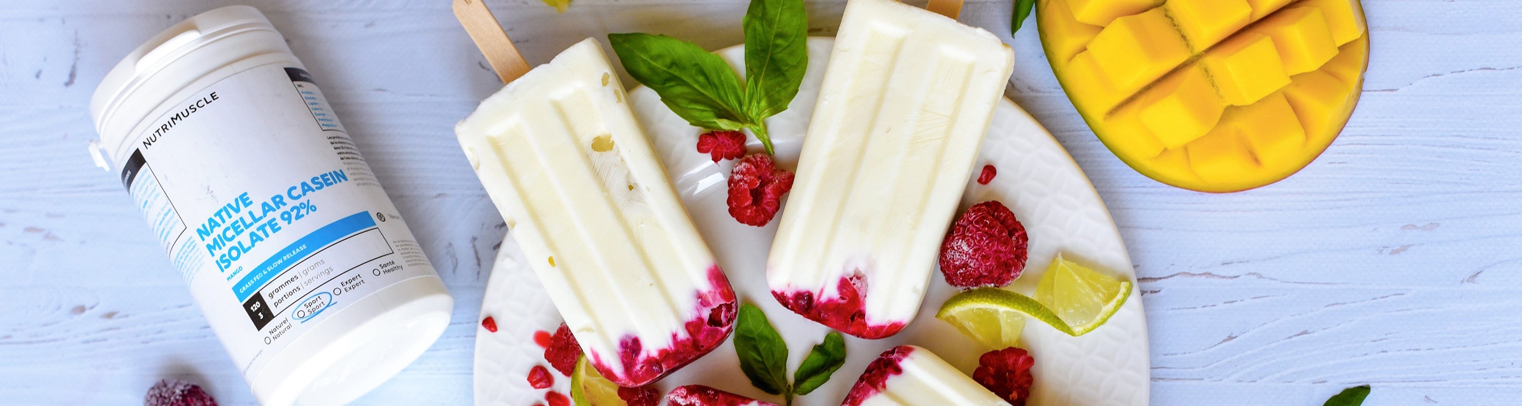 glace protéinée aux fruits