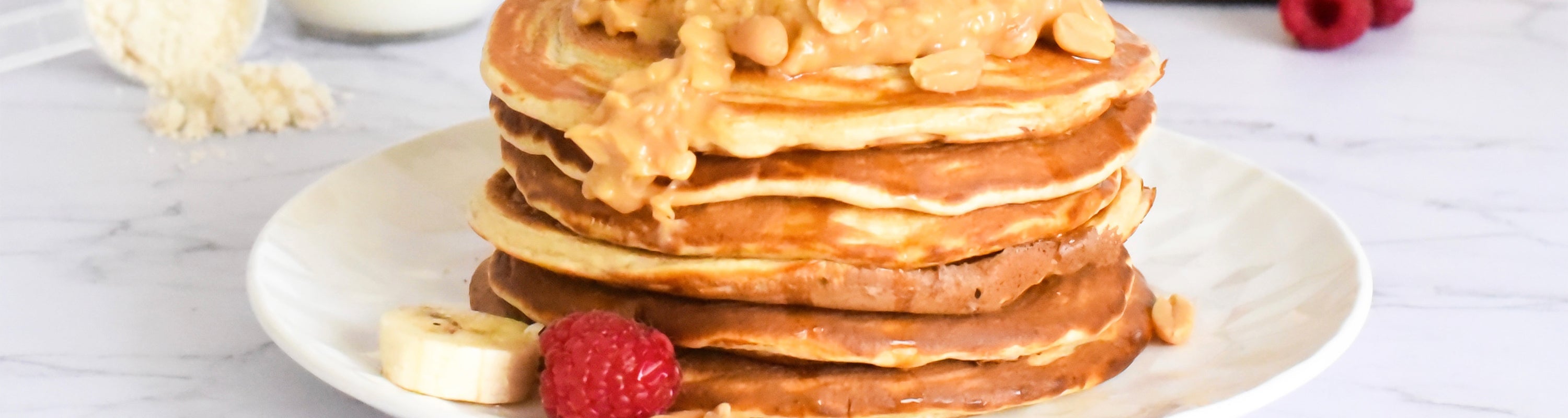 pancakes protéinés au beurre de cacahuètes