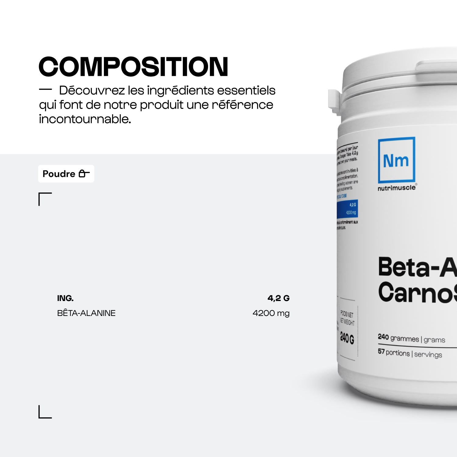 Polvo beta-alanine carnosyn®