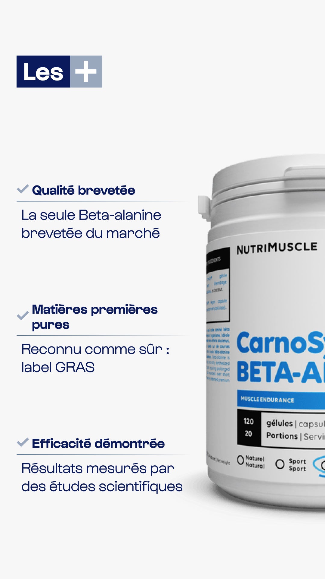Beta-alanine carnosyn® en cápsulas