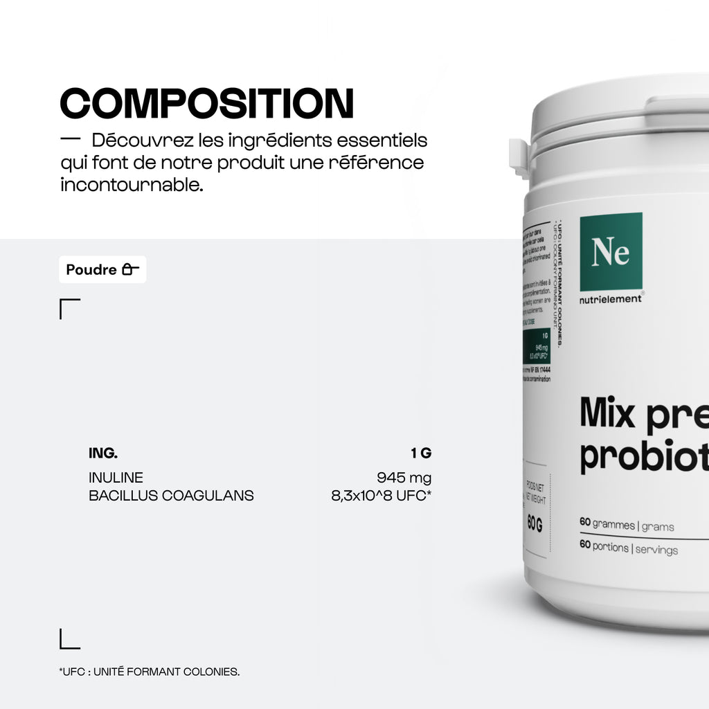Mix pré & probiotiques