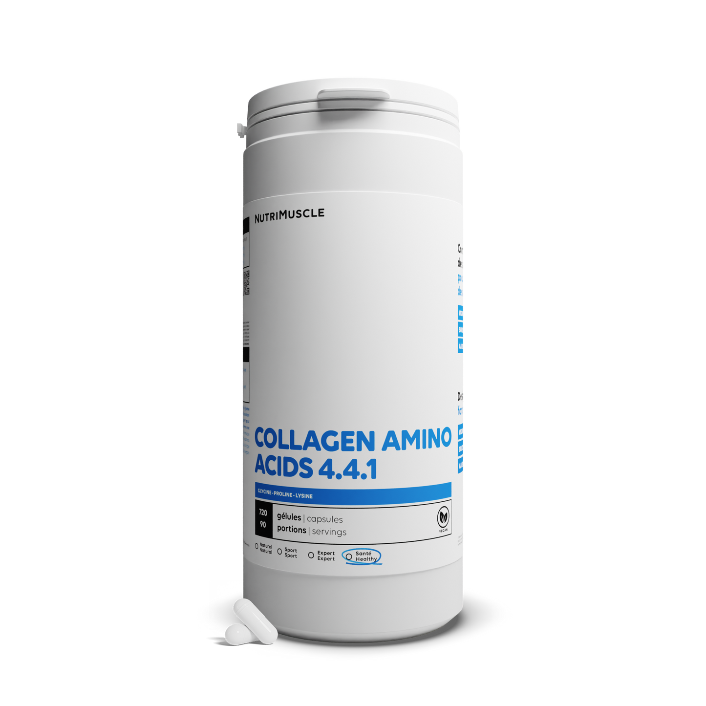 Un aminoácidos de colágeno 4.4.1 en cápsulas