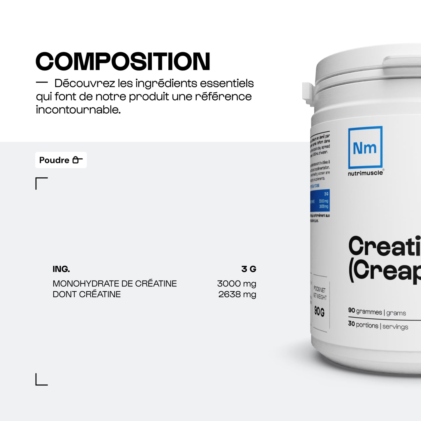 Creatina (creapure®) en polvo