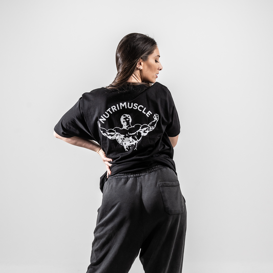 Camiseta negra nutrimuscle