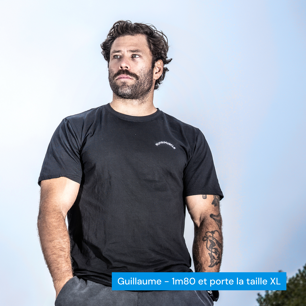 Camiseta negra nutrimuscle