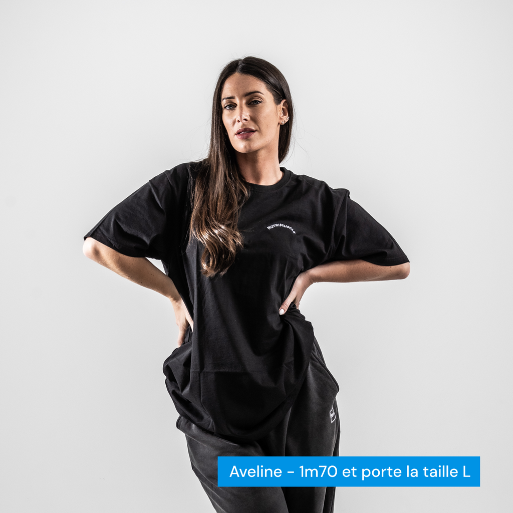Camiseta negra nutrimuscle