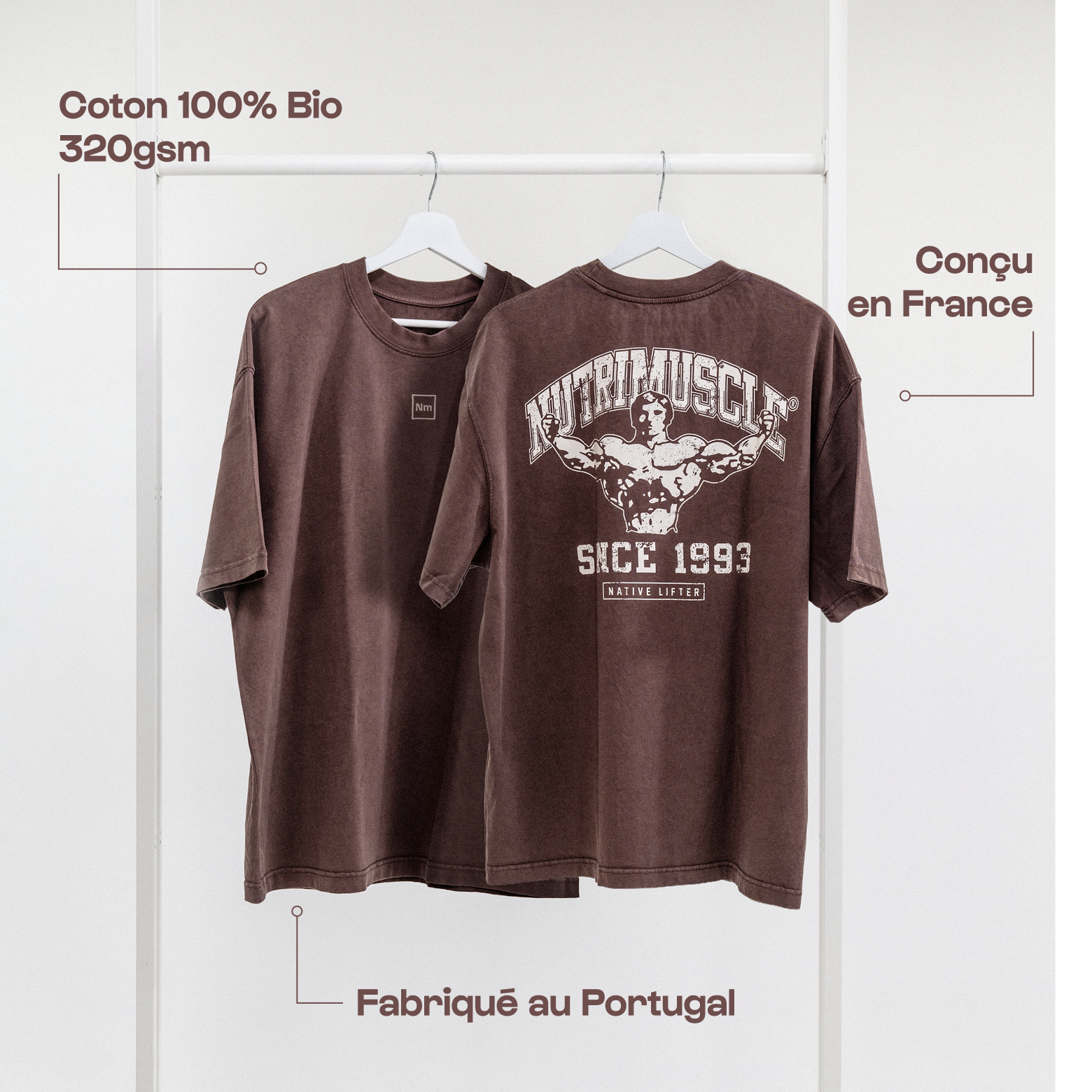 Tee-shirt REBORN Chocolat