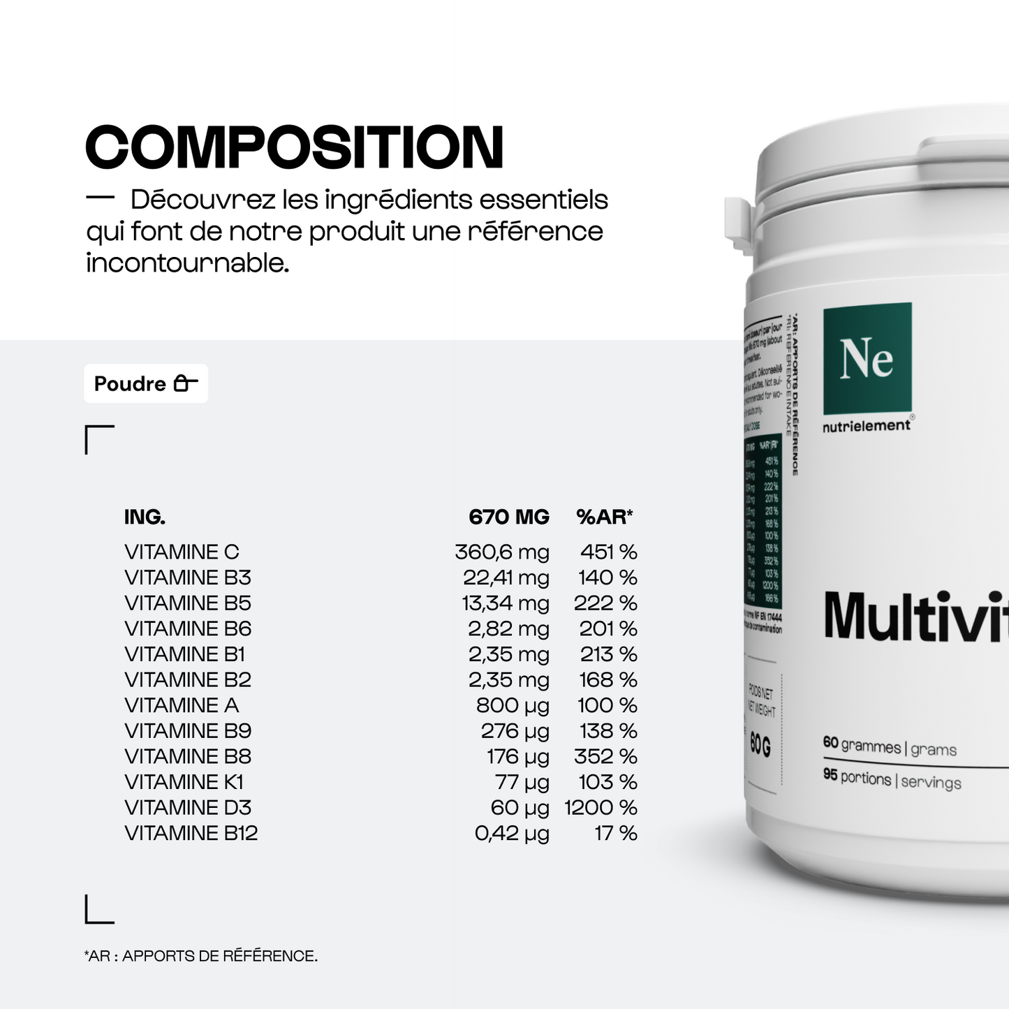 Polvo multivitaminas