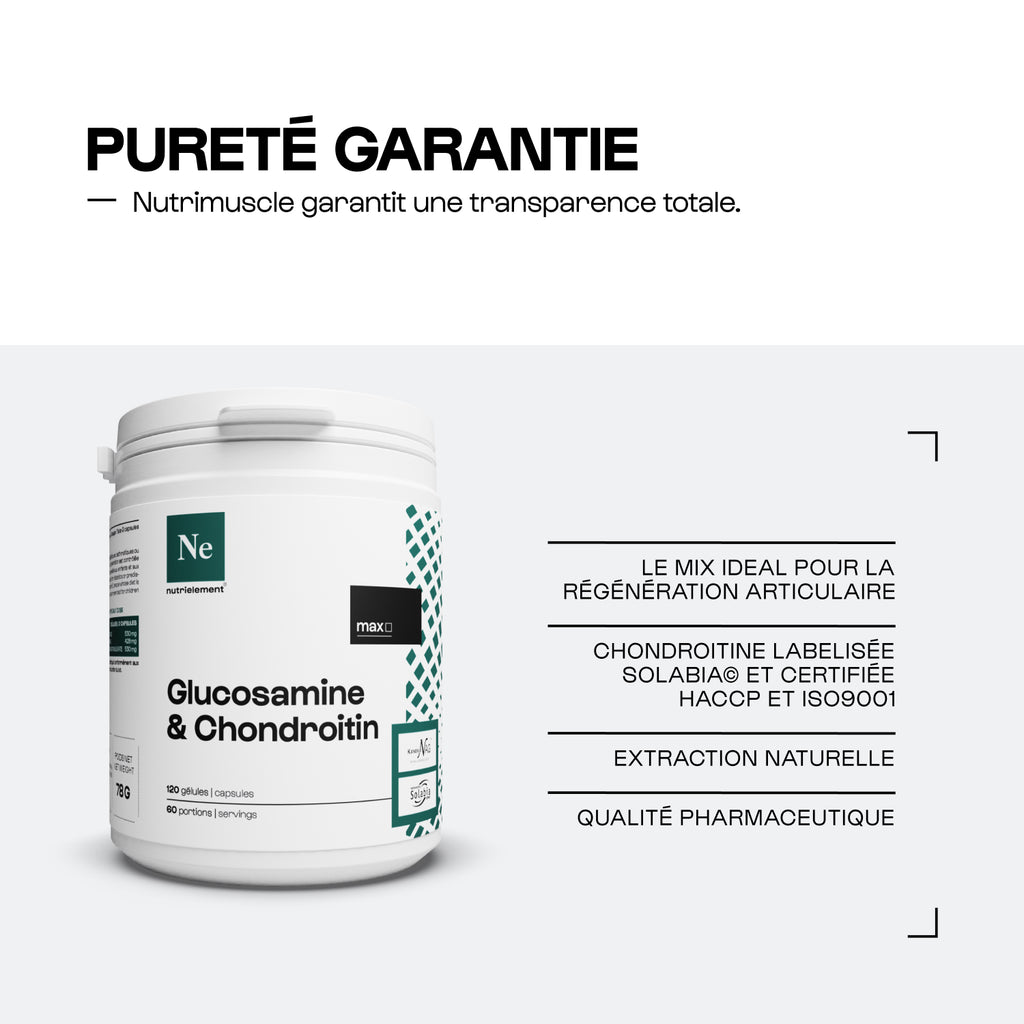 Mezclar glucosamina + condroitina en cápsulas