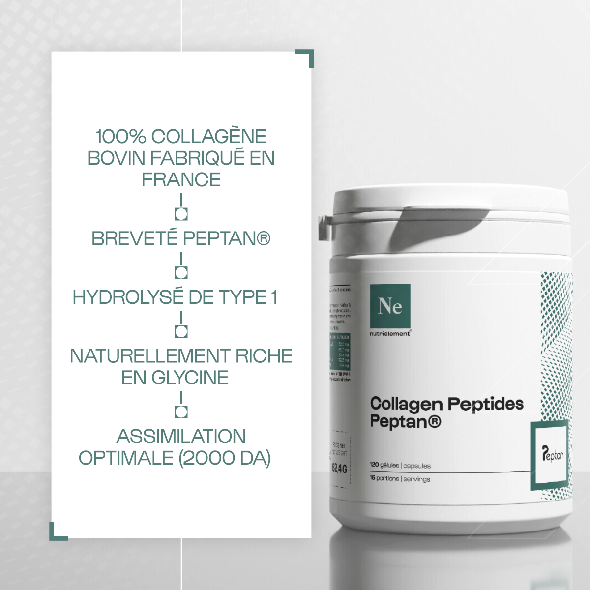 Collagène Peptides Peptan® en gélules