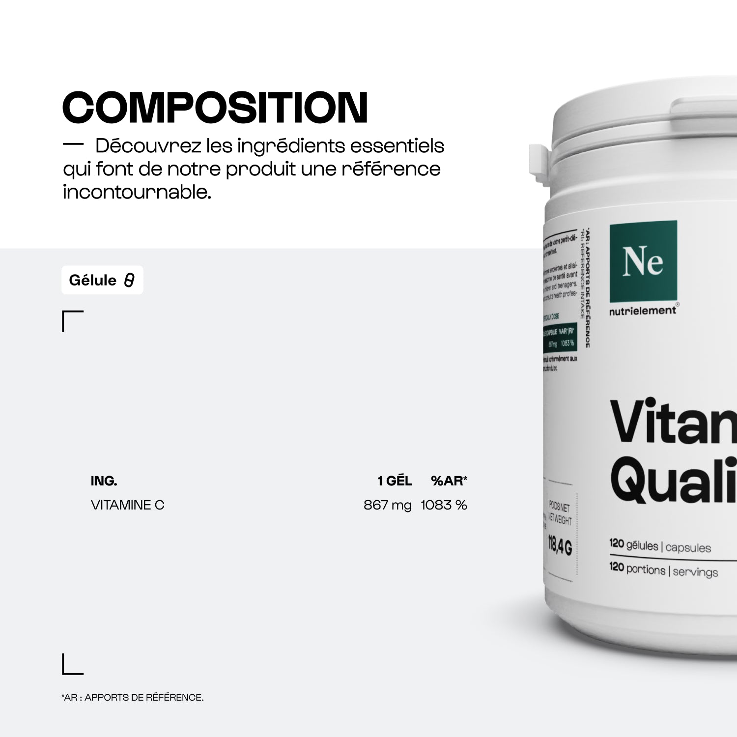 Vitamina C Quali®C en cápsulas