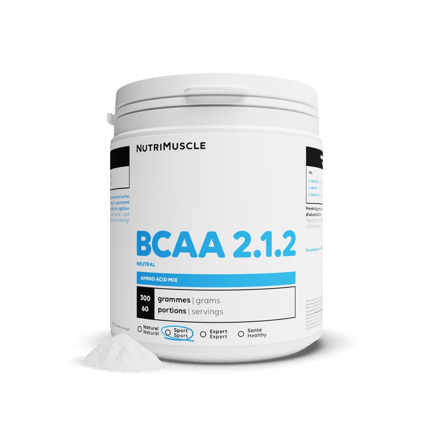 Nutrimuscle Acides aminés BCAA 2.1.2 Résistance en poudre
