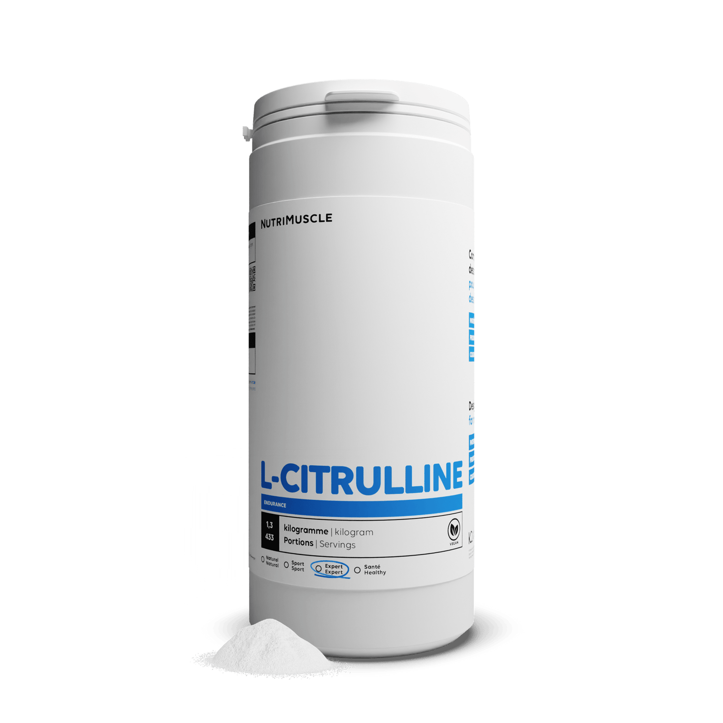 Nutrimuscle Acides aminés 500 g Citrulline (L-citrulline base) en poudre