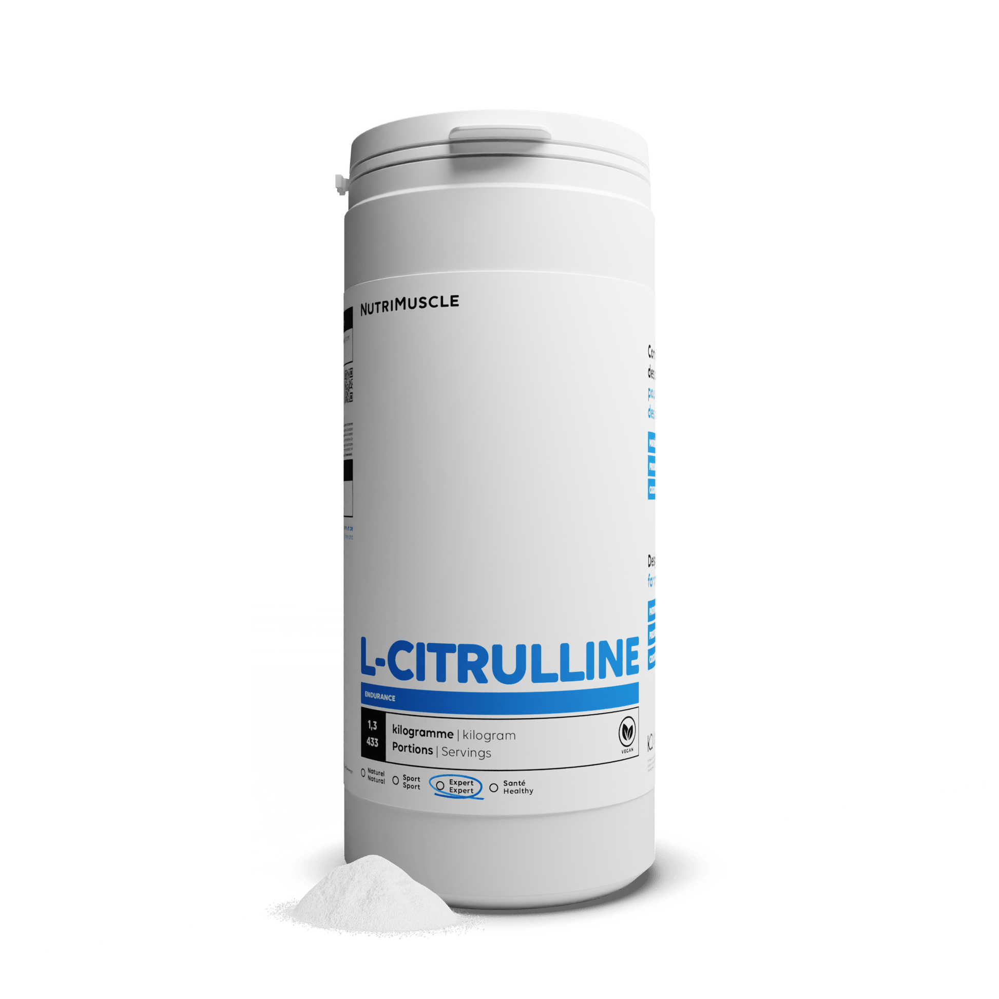Nutrimuscle Acides aminés 500 g Citrulline (L-citrulline base) en poudre