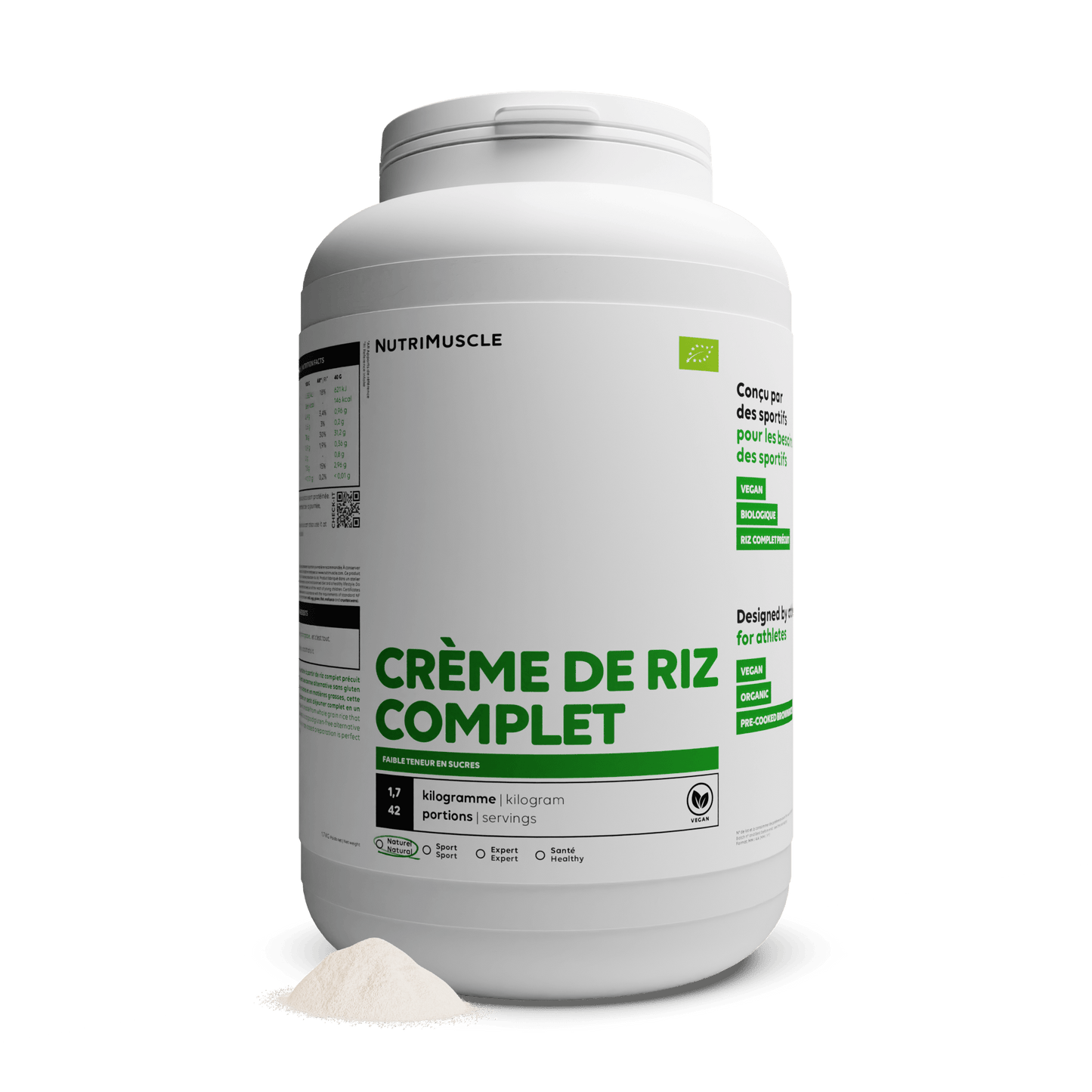 Nutrimuscle Glucides Crème de riz bio