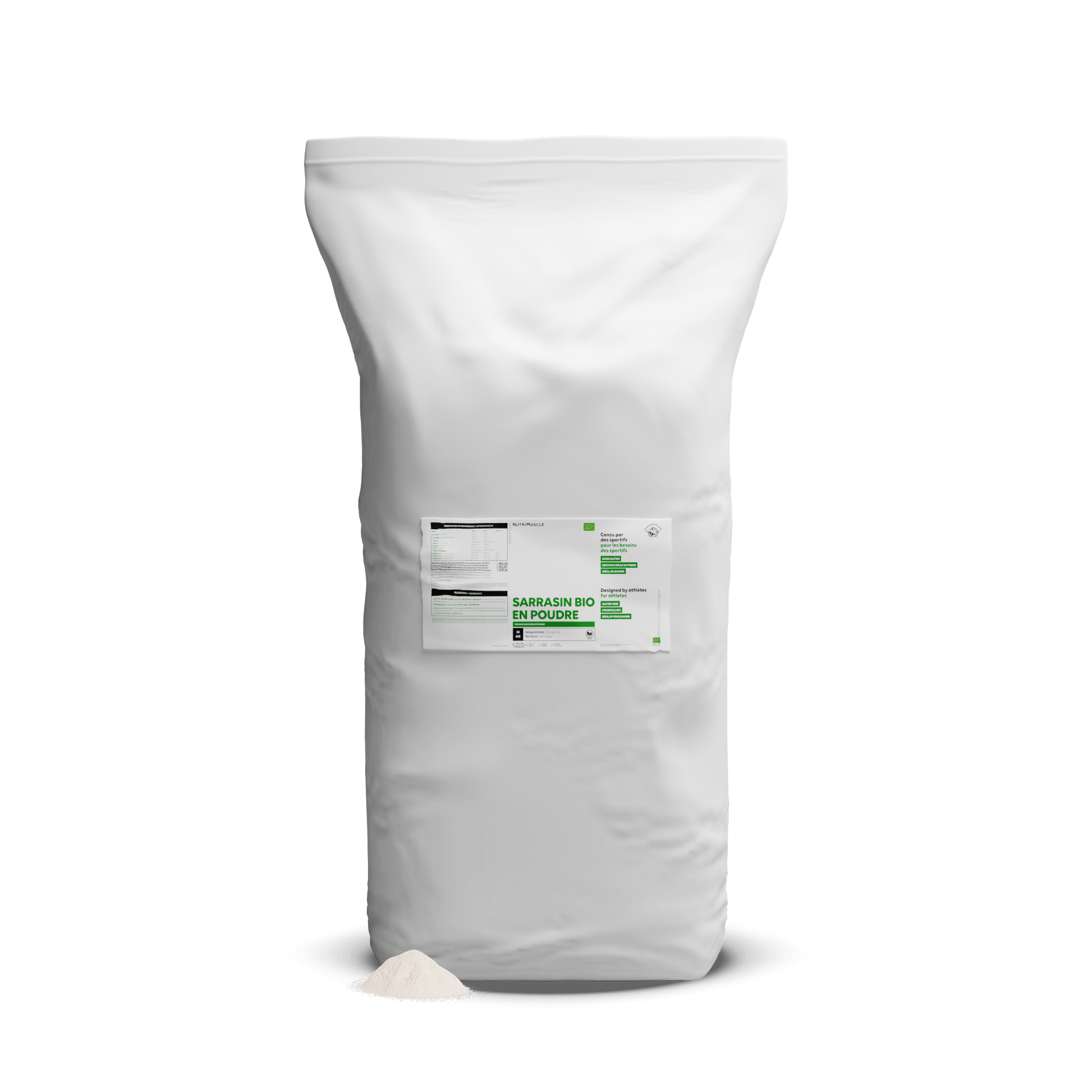 Nutrimuscle Glucides Flocons de sarrasin biologiques en poudre