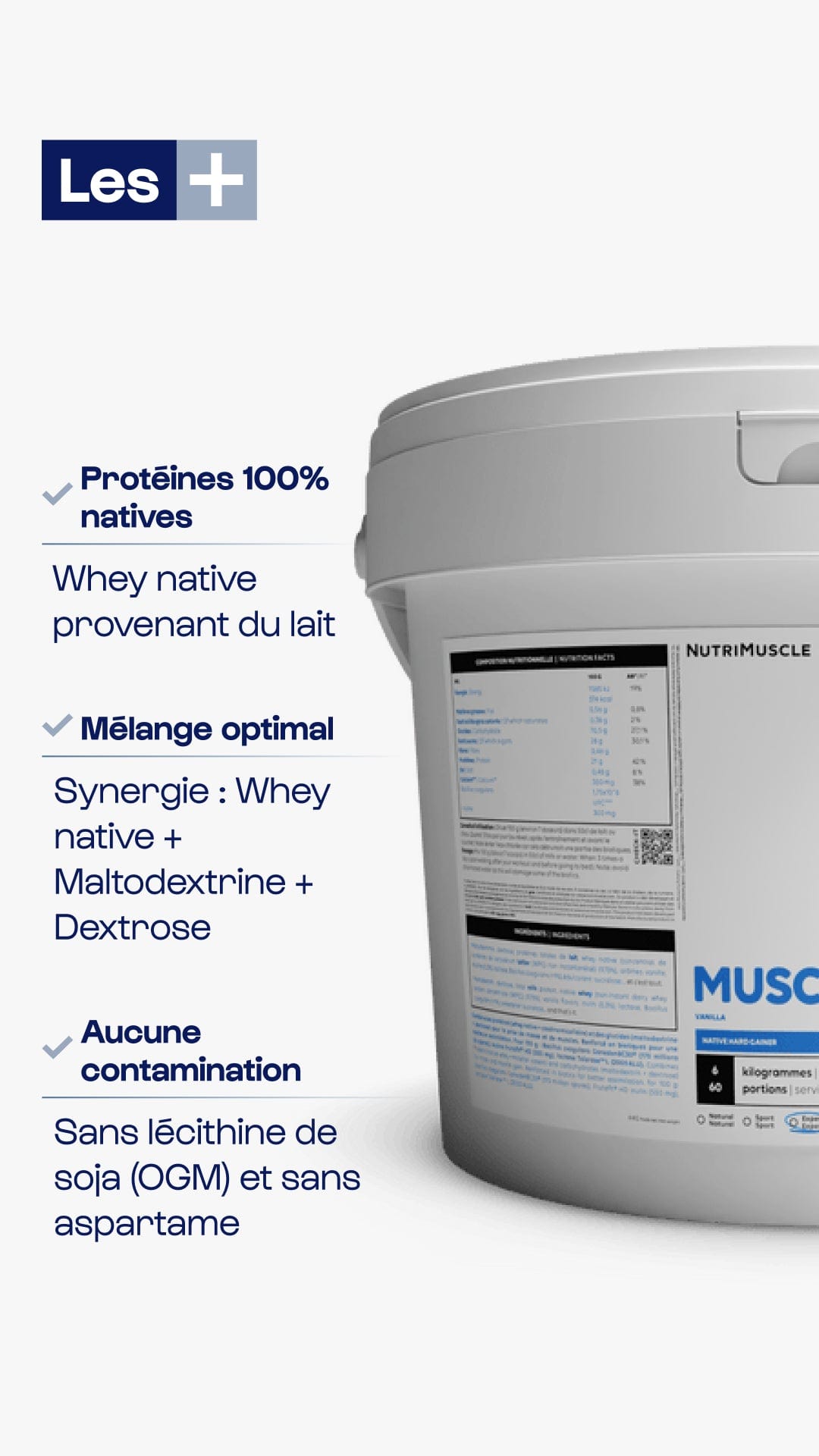 Nutrimuscle Glucides Musclemasse - Hard Gainer