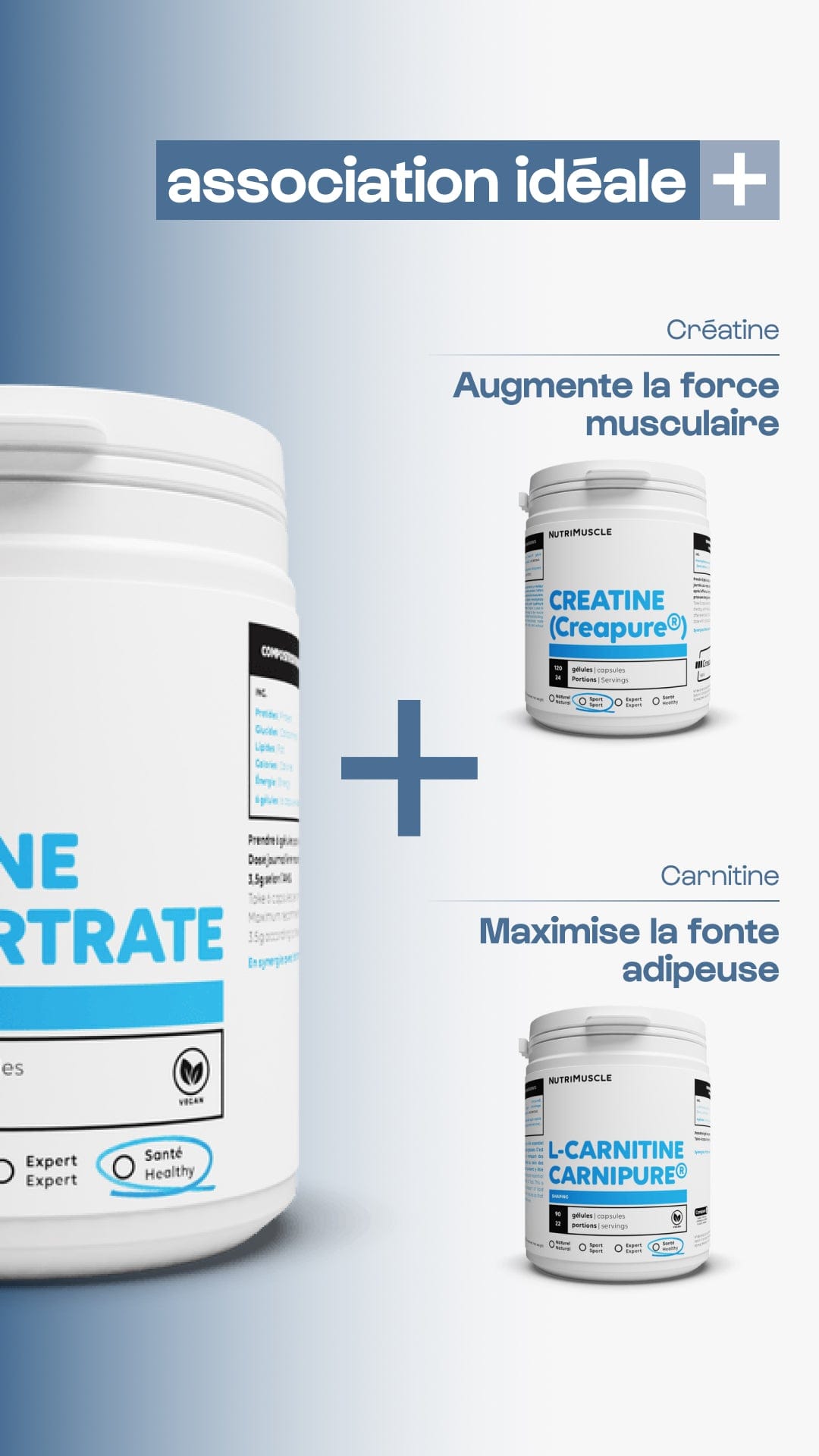 Nutrimuscle Nutriments Choline L-Bitartrate en gélules