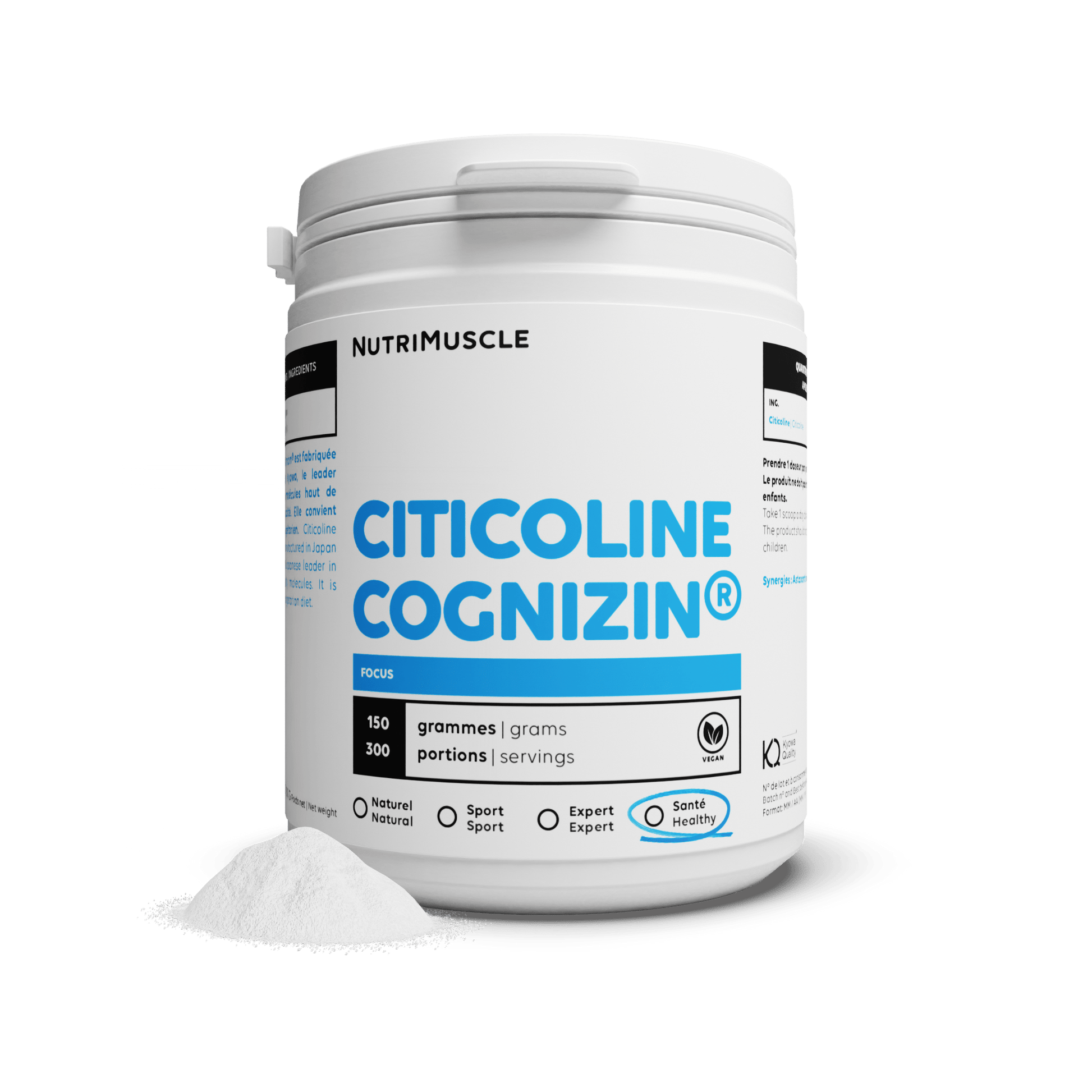 Nutrimuscle Nutriments 150 g Citicoline (CDP-choline) en poudre