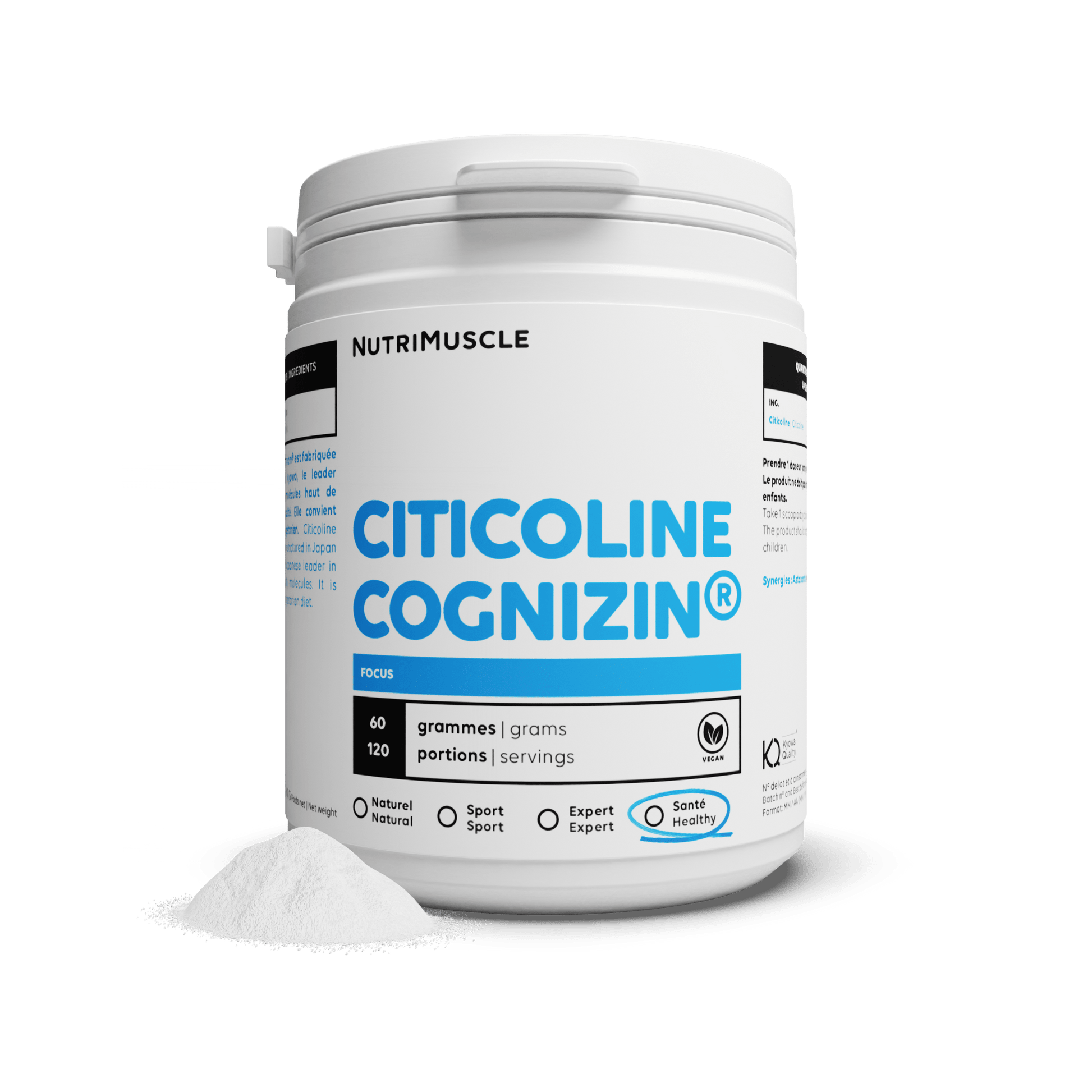 Nutrimuscle Nutriments Citicoline (CDP-choline) en poudre