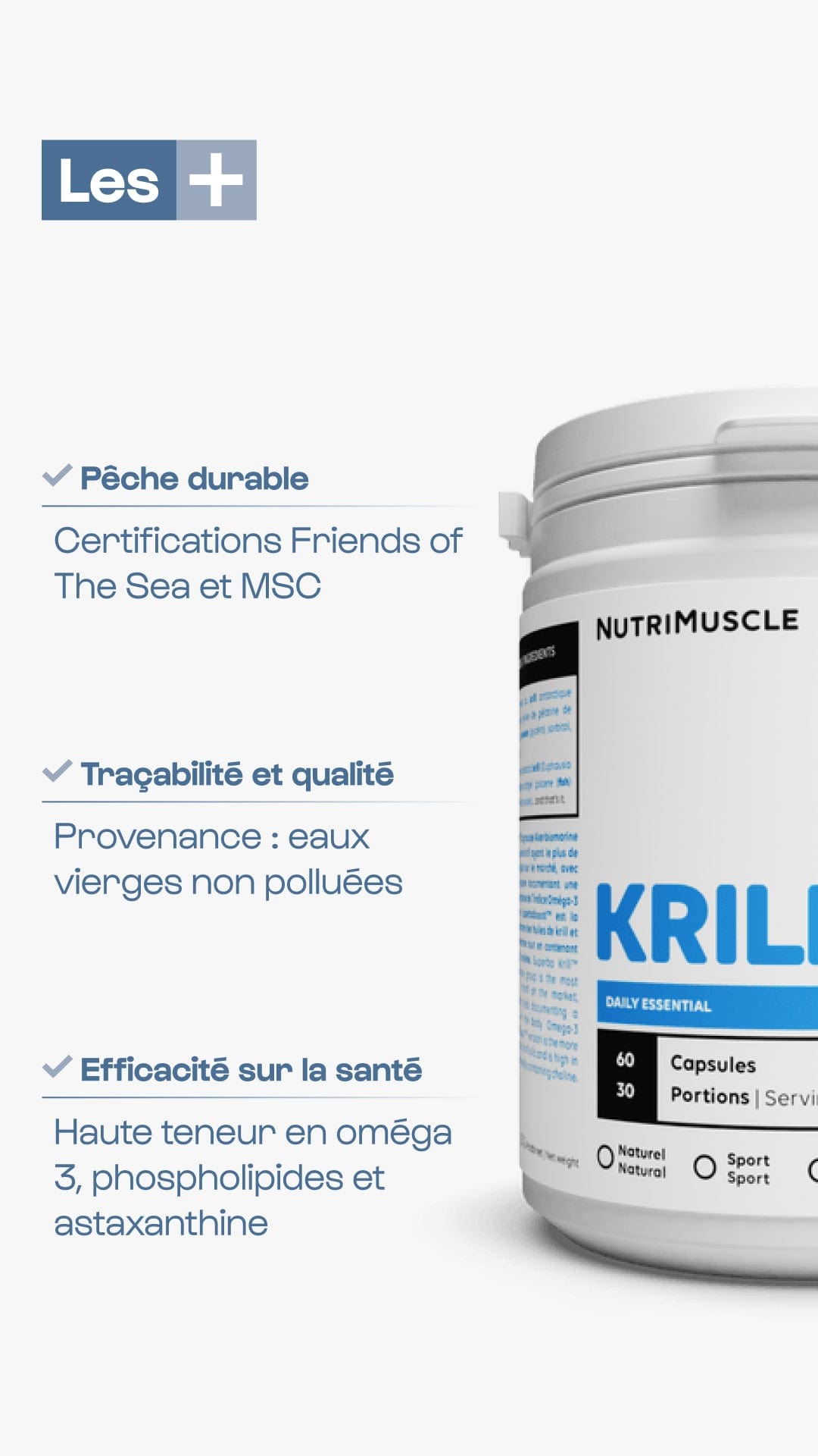 Nutrimuscle Nutriments Huile de Krill