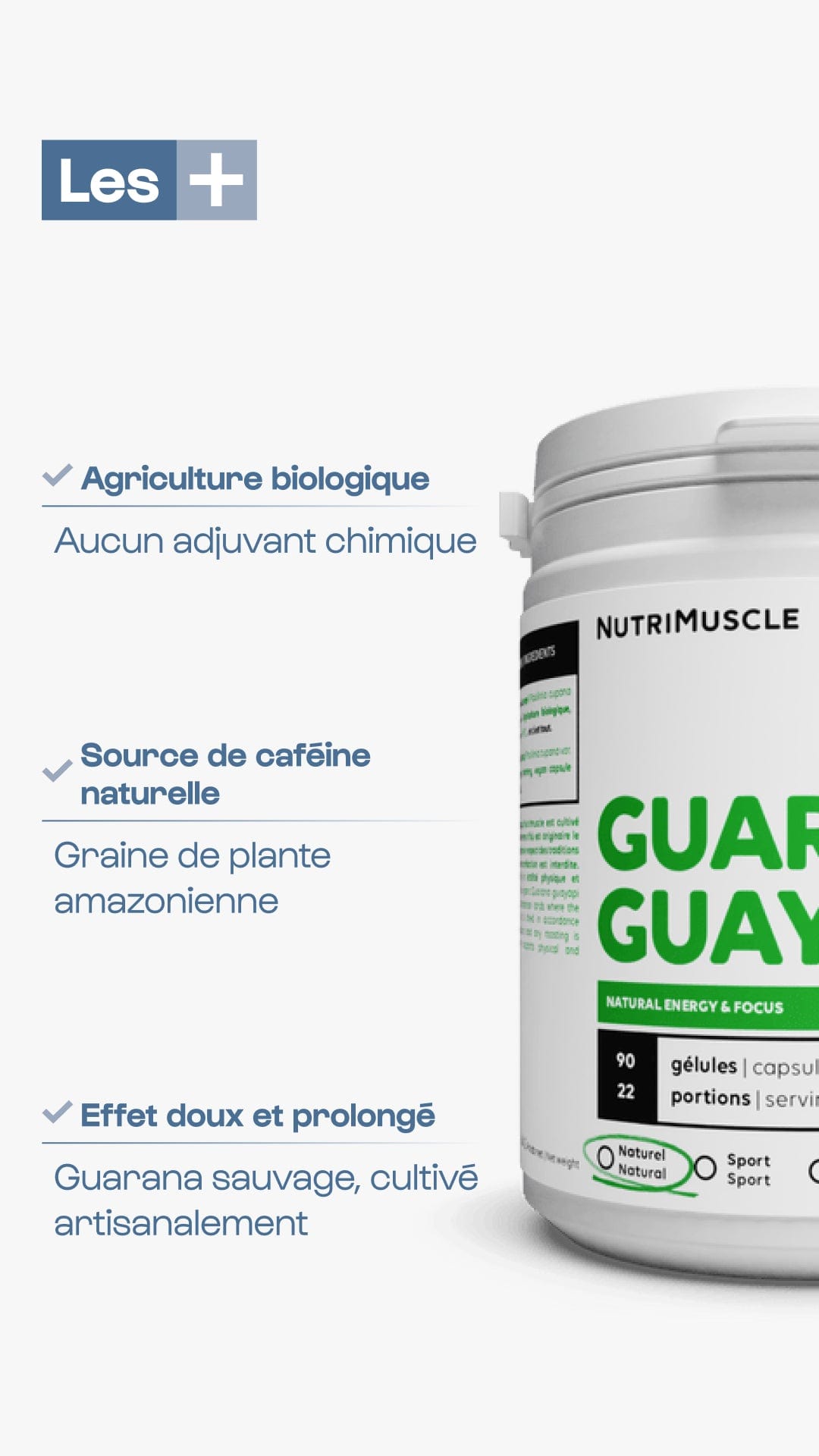 Nutrimuscle Plantes Guarana Biologique