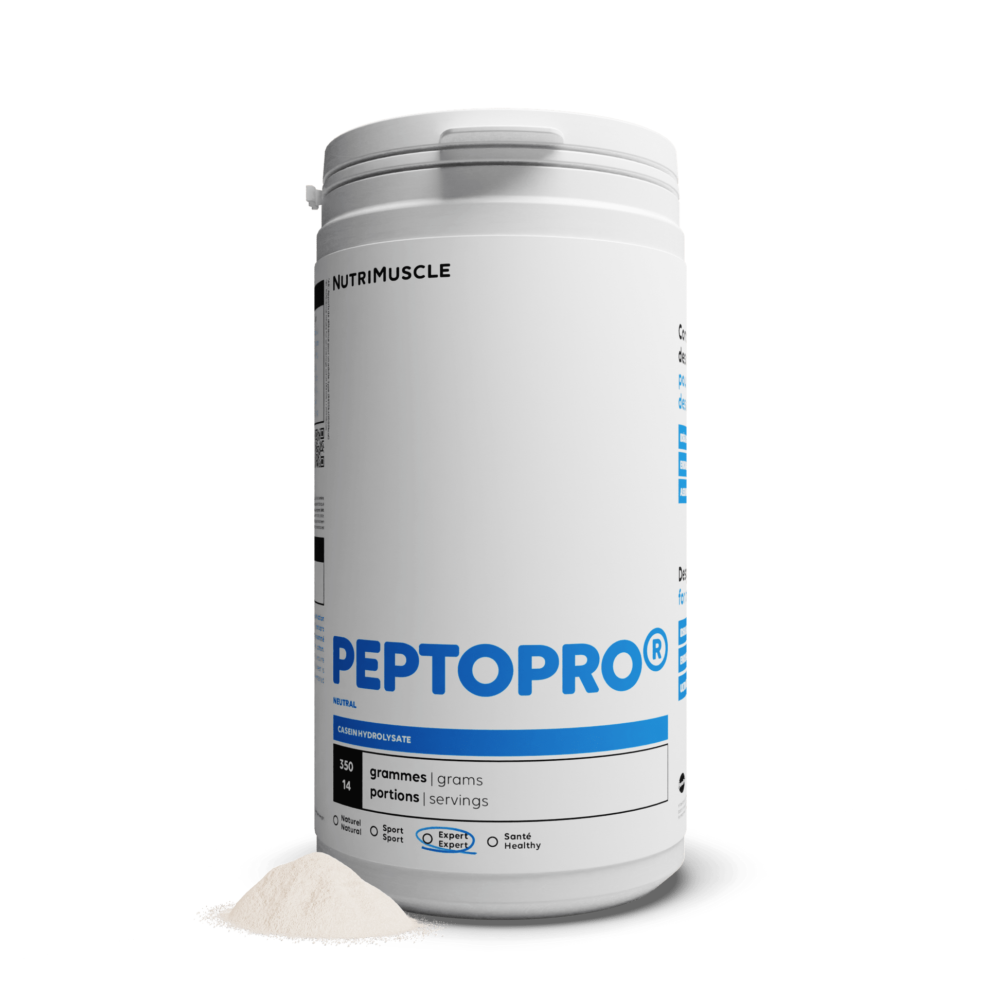 Nutrimuscle Protéines 350 g PeptoPro® Hydrolysat de Caséine
