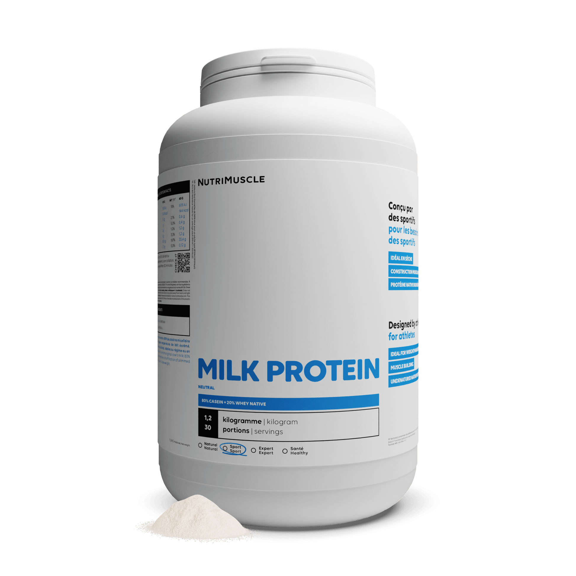 Nutrimuscle Protéines Nature / 1.20 kg Protéines Totales
