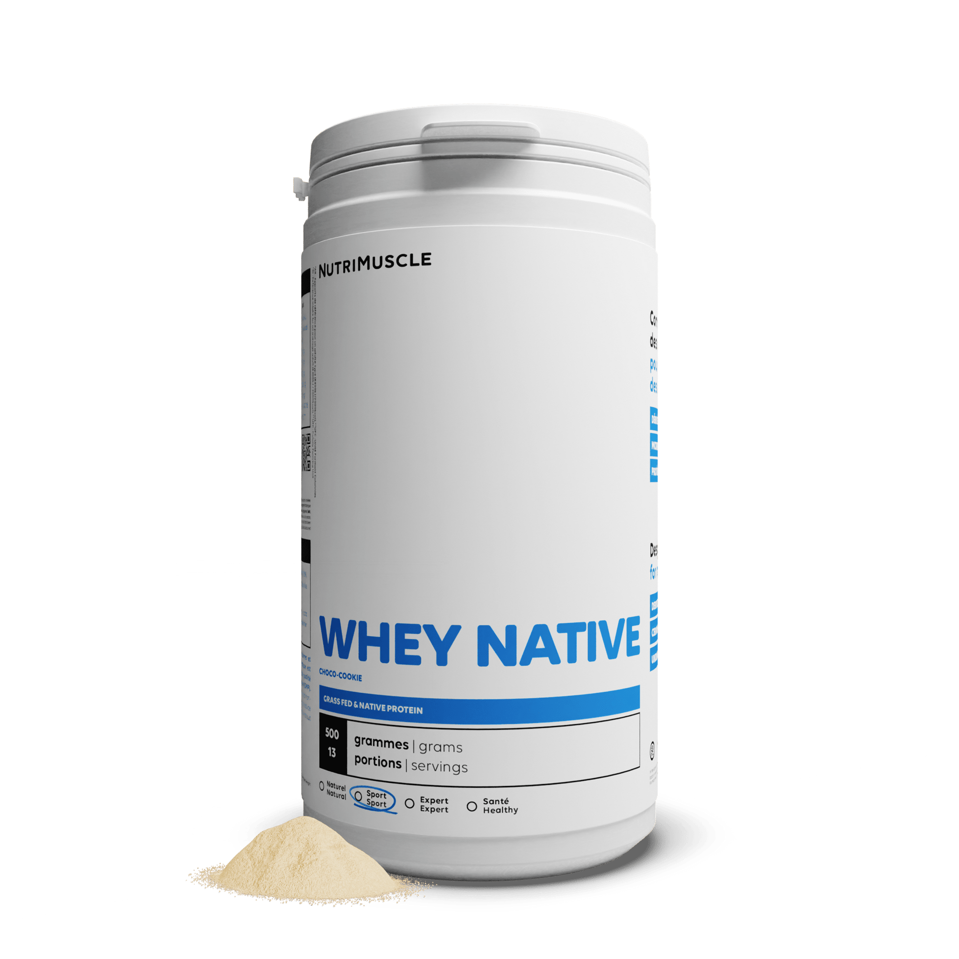 Nutrimuscle Protéines Choco cookie / 500 g Whey Native