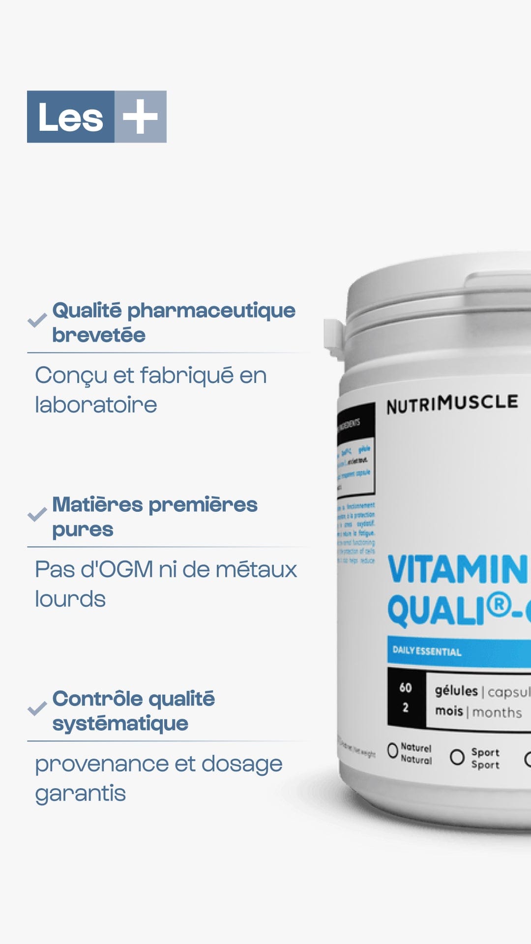 Nutrimuscle Vitamine C Quali®C en gélules