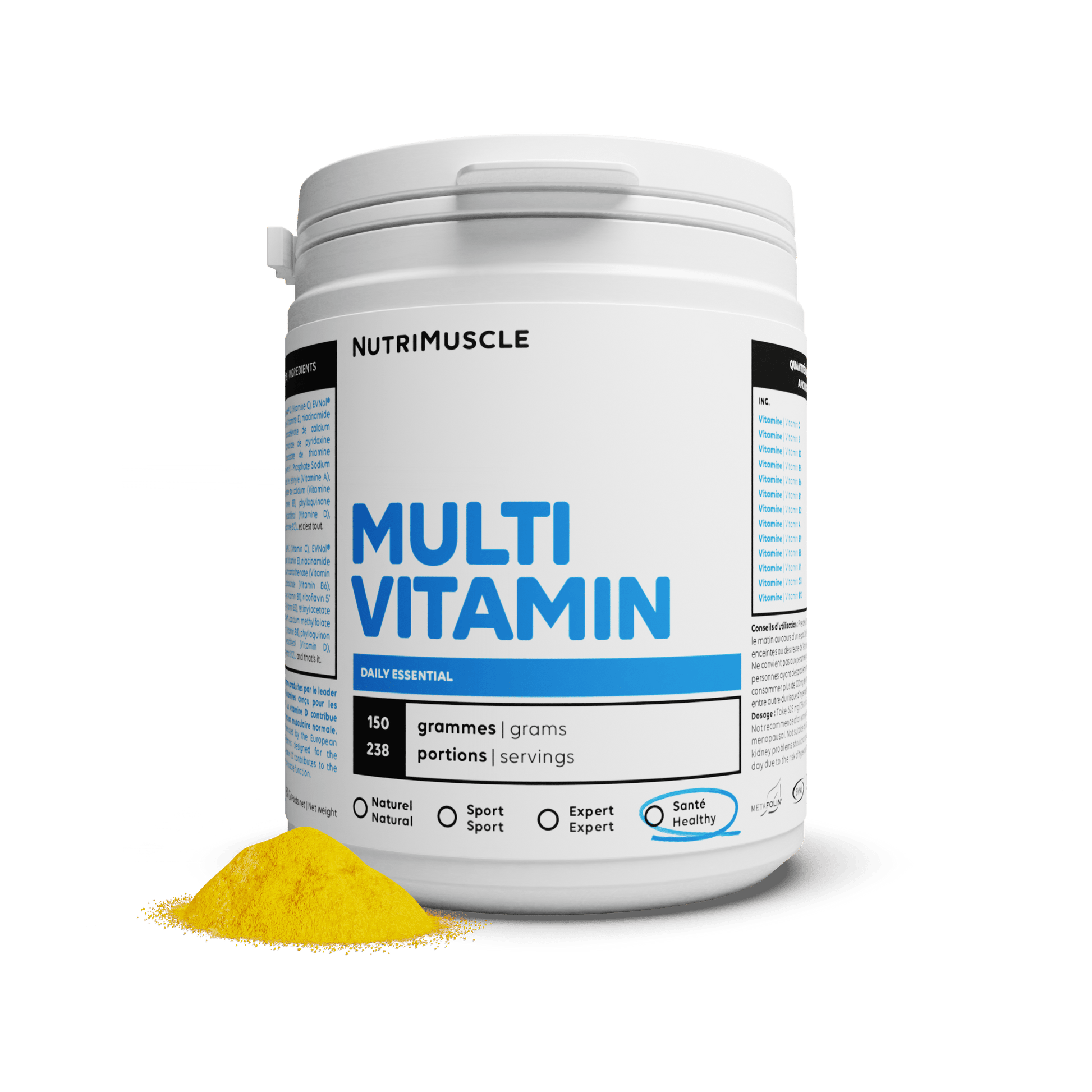 Nutrimuscle Vitamines et Minéraux 150 g Multivitamines en poudre